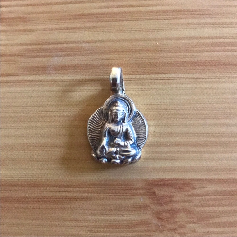 Sterling Silver Buddha Charm .925 mark great Cond.